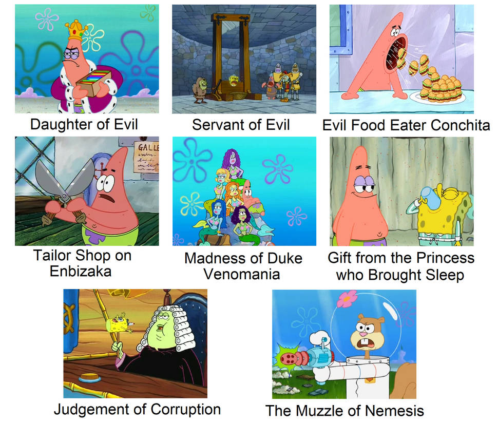 The Seven Deadly Sins Songs Potrayed by Spongebob by The9Lord on DeviantArt