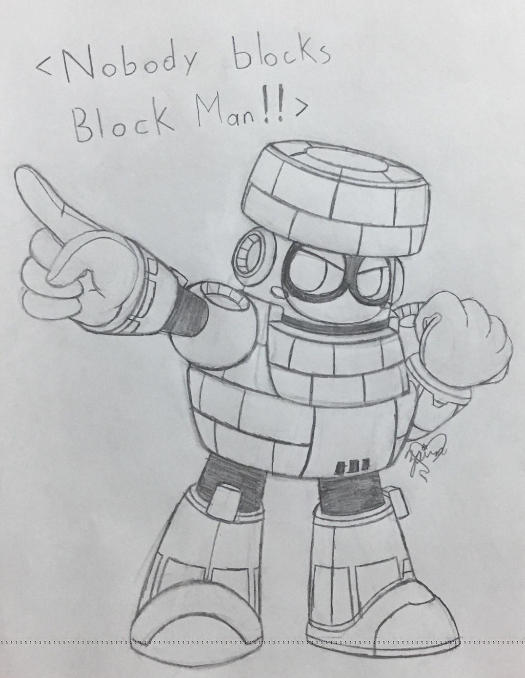 Simple Block Man Block Man sketch by The9Lord on DeviantArt