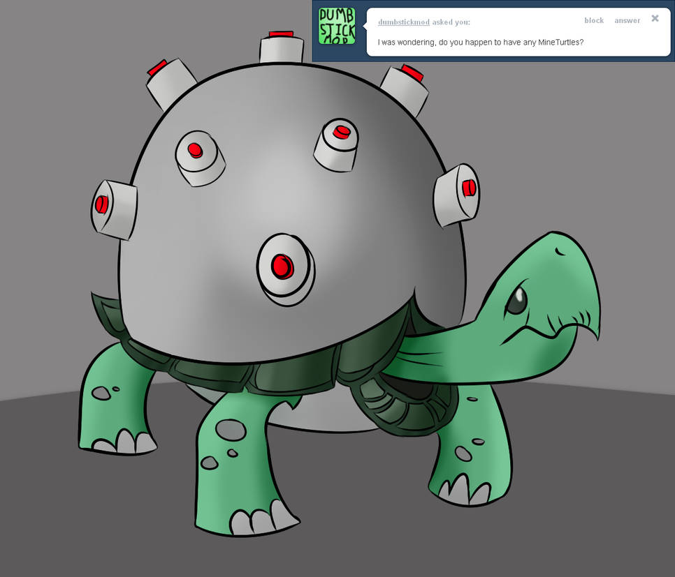 Explosive Turtle Mine-Turtle by nuub3d on DeviantArt
