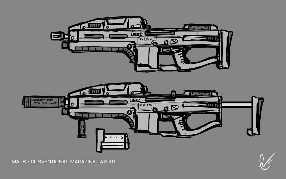 Ma5 Variations MA5B Conventional Magazine Layout by Chris000 on DeviantArt