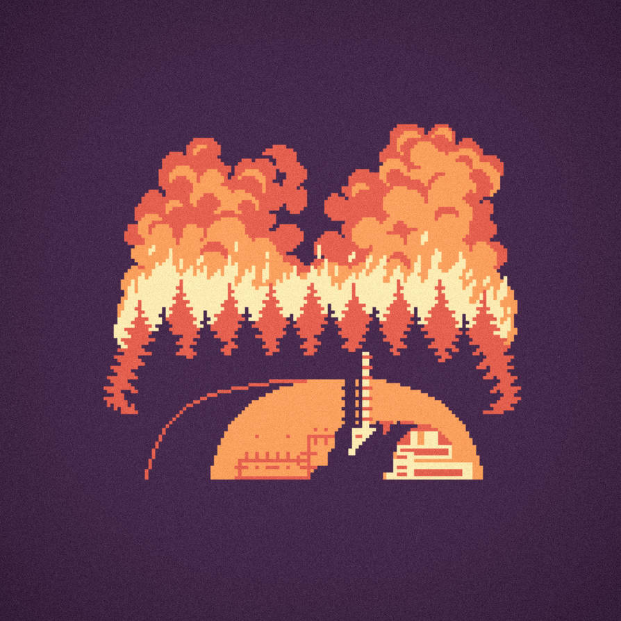 Red Forest Fire by BadFoxLab on DeviantArt