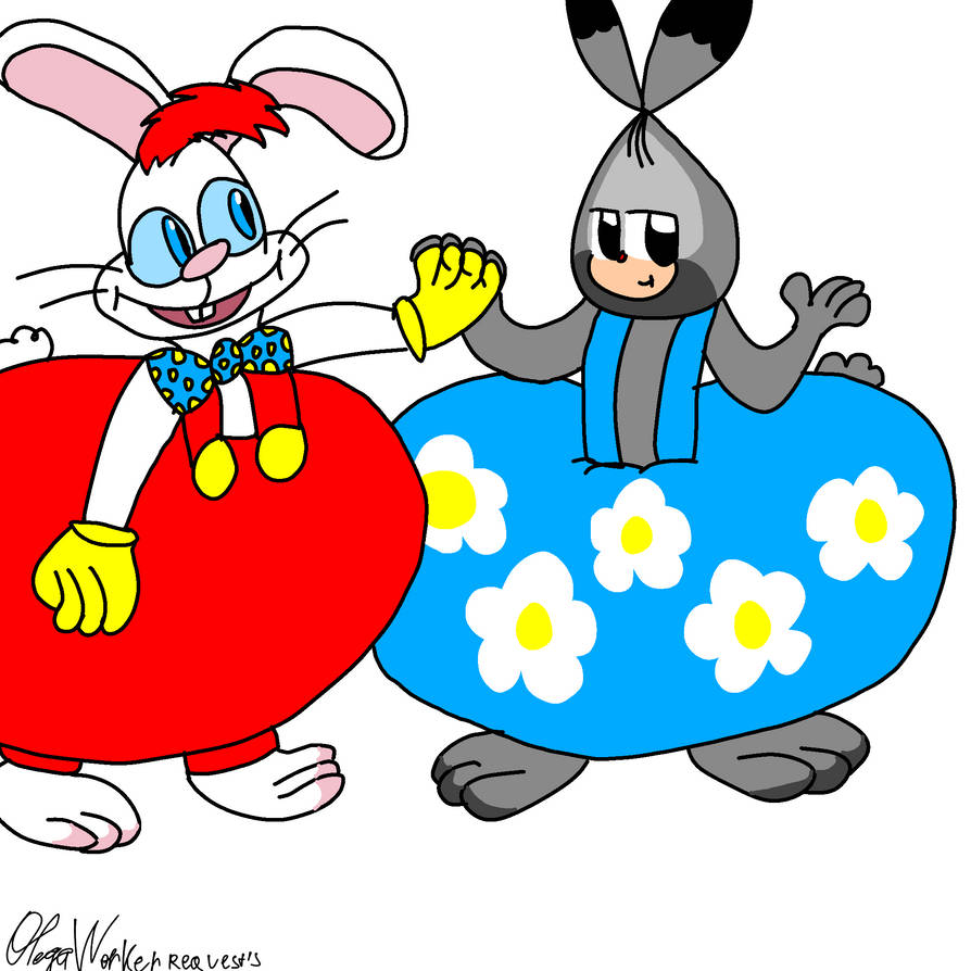 Roger Rabbit Meets Rogger Rabbit Roger Rabbit meets Little Hare by Olegaworker on DeviantArt