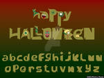 Lowercase alphabet with Halloween theme by meechirumaeda