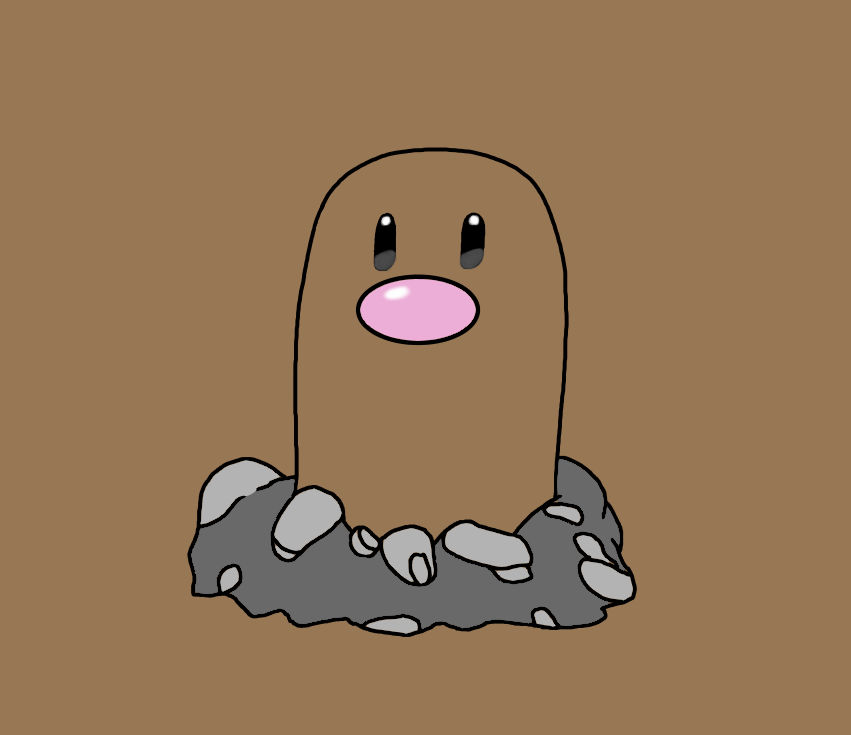 Diglett by Cherryfall23 on DeviantArt