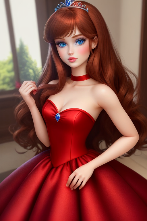Barbie princess in red by Cherryfall23 on DeviantArt