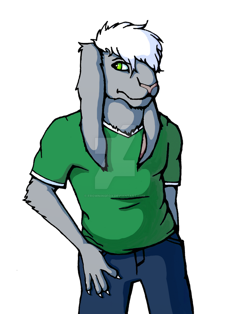 Anthro Rabbit Commision Part3: Finished by FrowningFox on DeviantArt