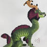 Green and Purple Maned Dragon