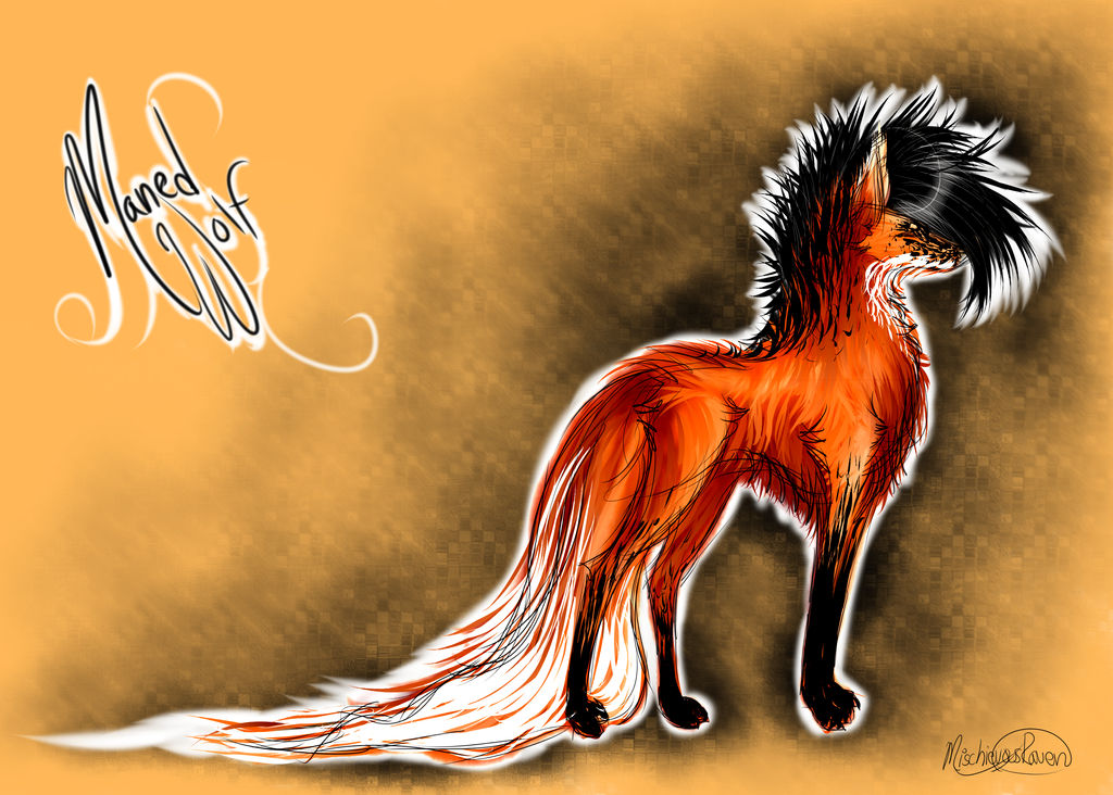 First Attempt at.... Maned Wolf! (SOLD!)