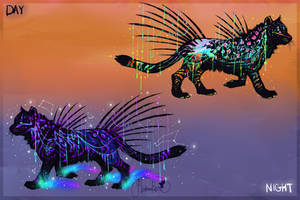 Rainbow Aurora QuillCat