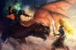 Eowyn and the nazgul 2 by moonxels