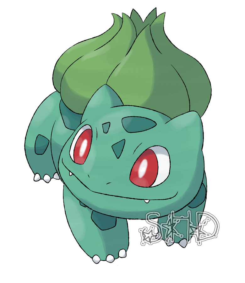 Shiny Bulbasaur by 5991BloodRose1995 on DeviantArt