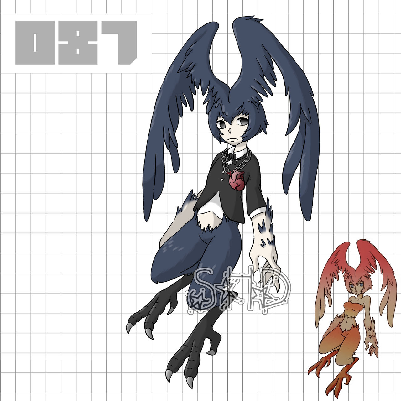 087 - Poe's Harpy by Shiny-Hunter-Des on DeviantArt