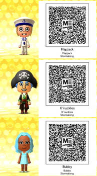 Tomodachi Life-Flapjack QR Codes