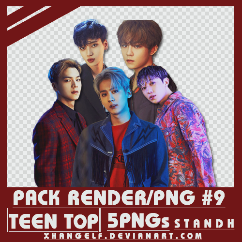 [PACK RENDER/PNG #9] - 5 PNGs TEEN TOP