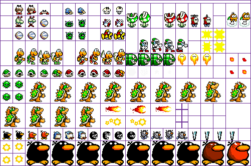 SMBC - Yoshi's Island Enemy Skin by 580S on DeviantArt