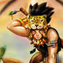 Detalle guerrero maya