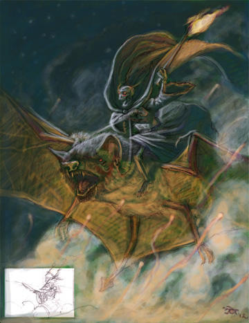 Bat Riding Deviantart 'Bat Rider' by JDR-Illustrator on DeviantArt