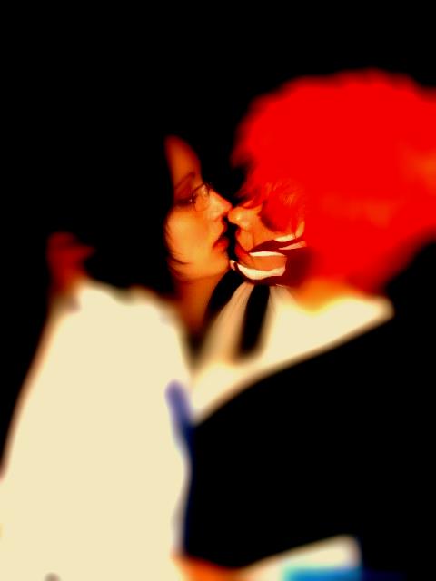 Blurry kiss. . .