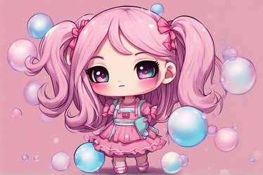 Bubble Gum Girl Chibi