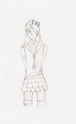 riku in dress+sketch+