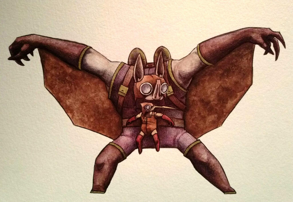 Wingnut and Screwloose watercolor by ChainsawTeddybear