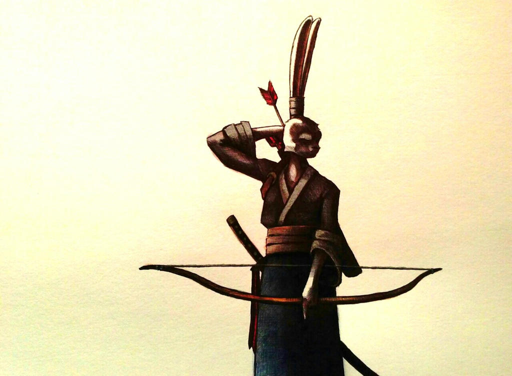 Usagi Yojimbo watercolor