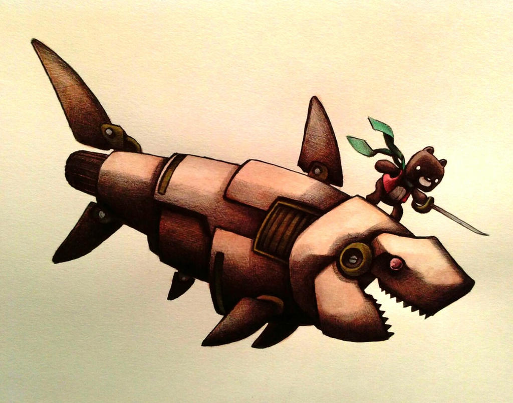 Teddy and the Robo-shark