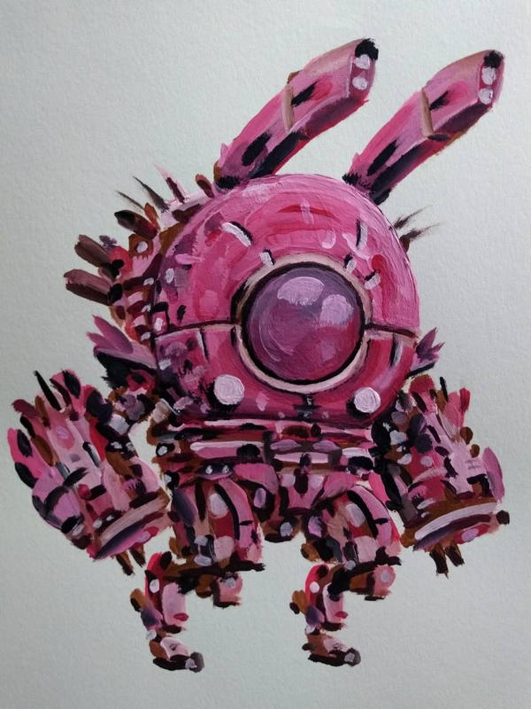 Pink Bunny Mech by ChainsawTeddybear on DeviantArt
