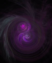 Colliding Purple Galaxys.