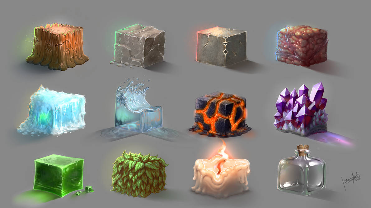 Material study #1 by ImoonArt on DeviantArt