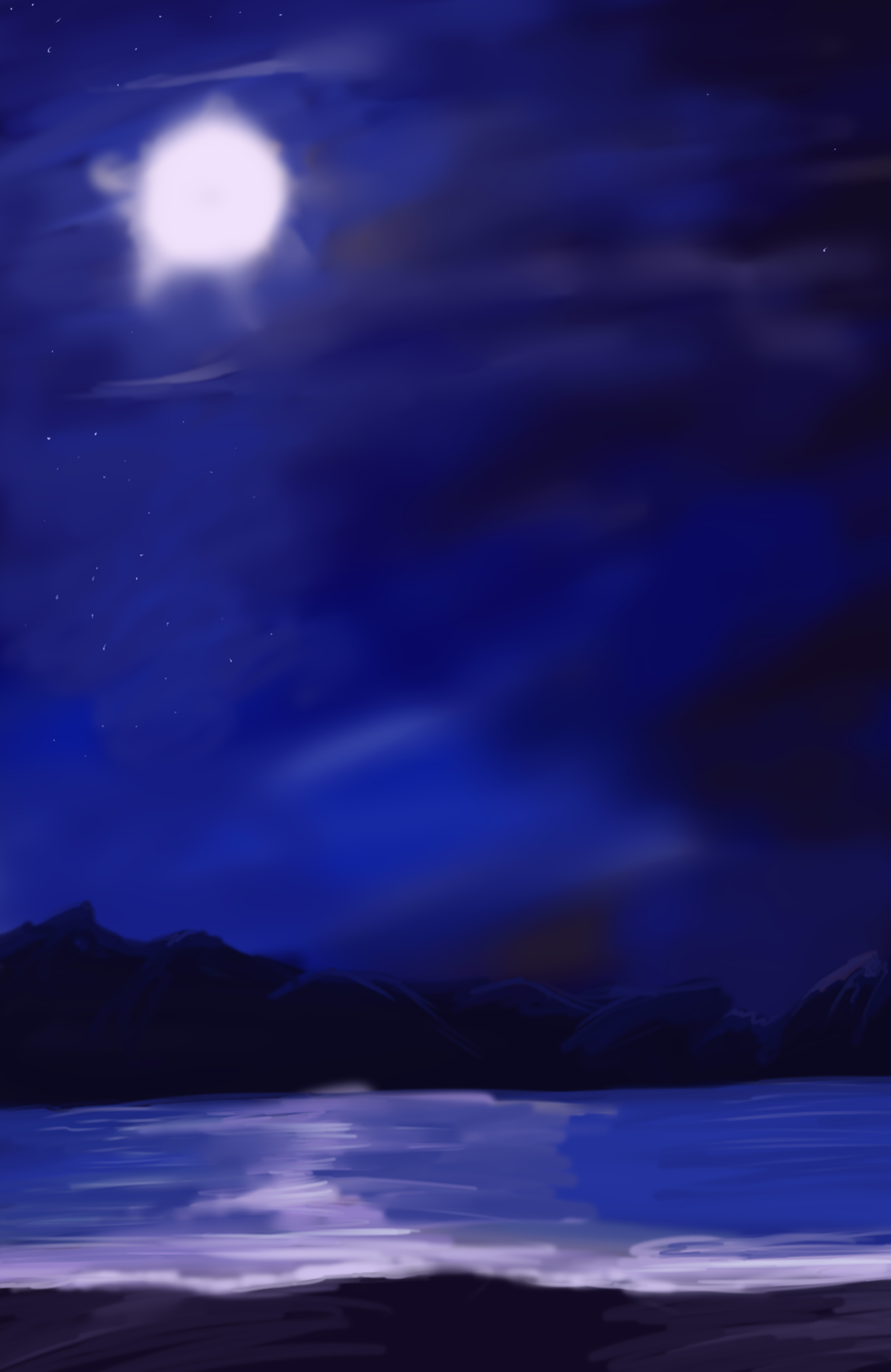 Anime Night Beach Background by wbd on DeviantArt