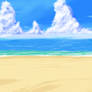 Big Anime Style Beach Background