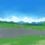 Anime Style Meadow Background