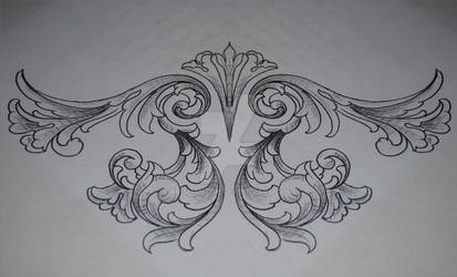 Filigree Under-bust Tattoo Request