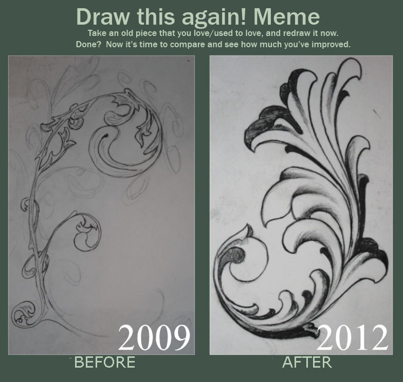 pic How To Draw Filigree draw this again meme filigree by