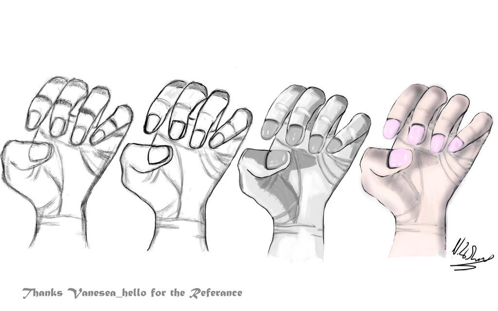 Hand process practice by TechThat4Shaw on DeviantArt