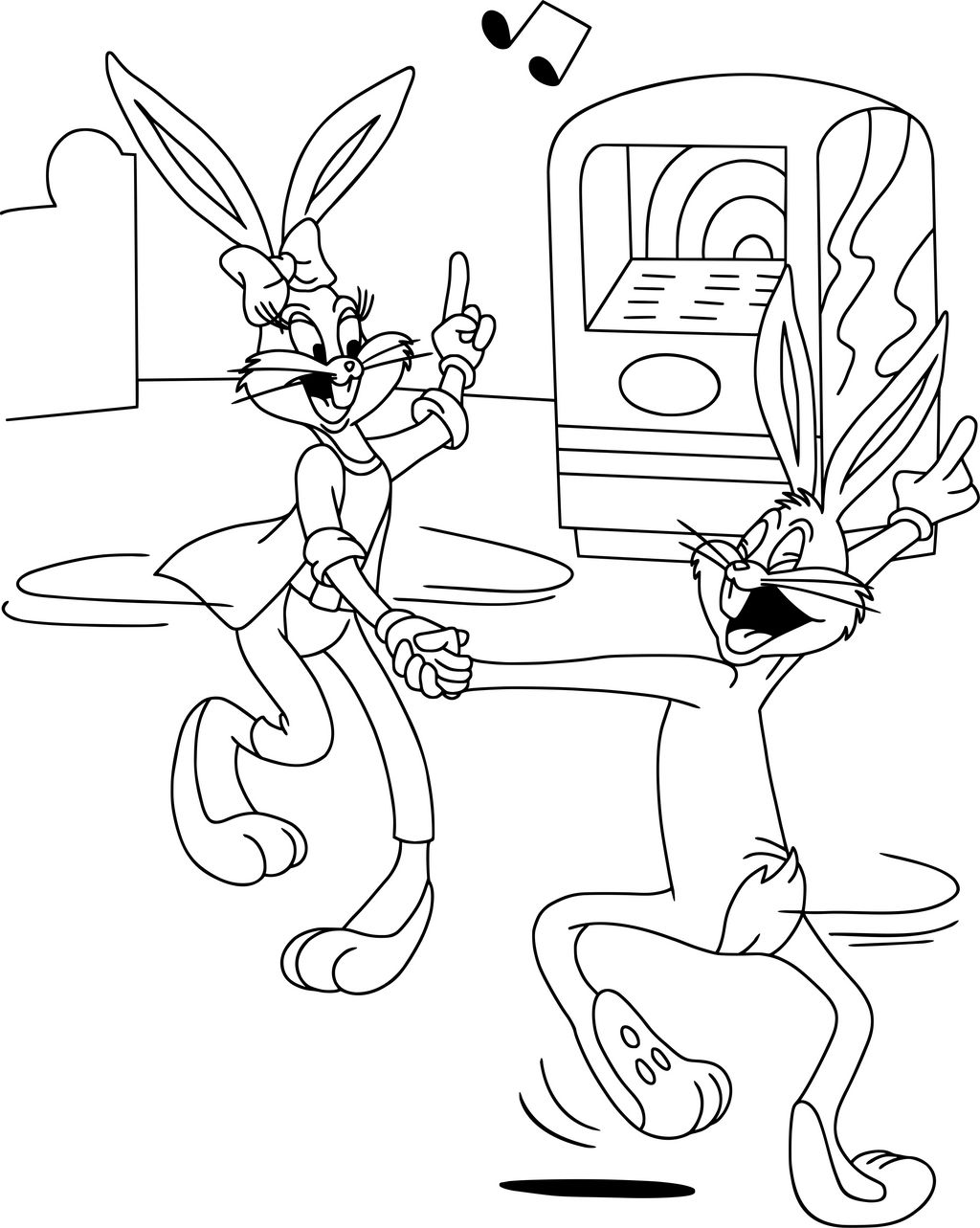 Bugs Bunny and Honey Bunny dancing by HoneyBunnyWB on DeviantArt
