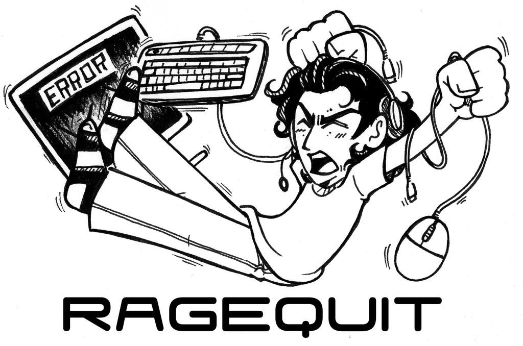Quit Rage Face Rage Quit by KiraSaintclair on DeviantArt