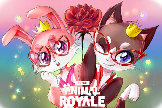 Kagra and Sunnyaan Super Animal Royale [FANART]