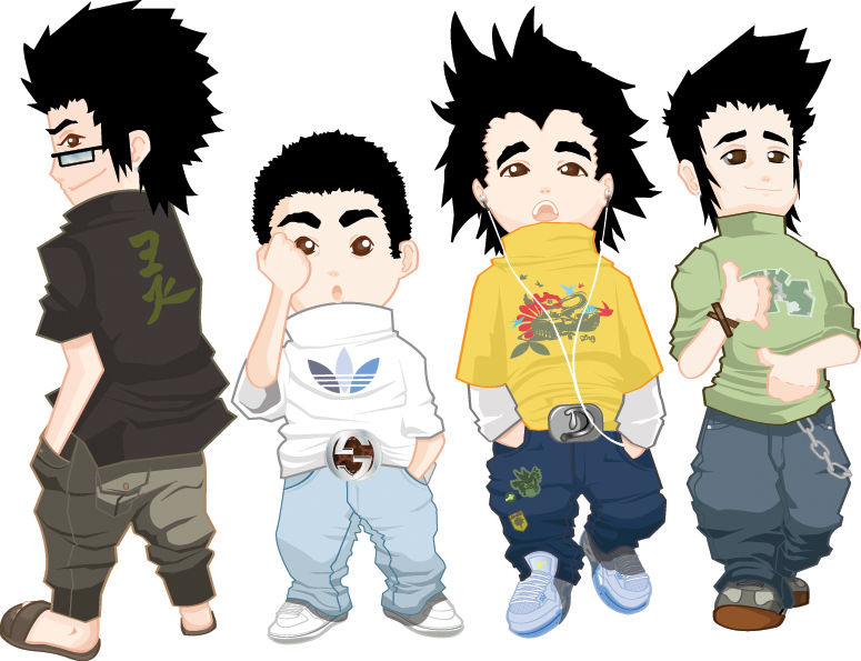 Me and the gang by dexlabz on DeviantArt