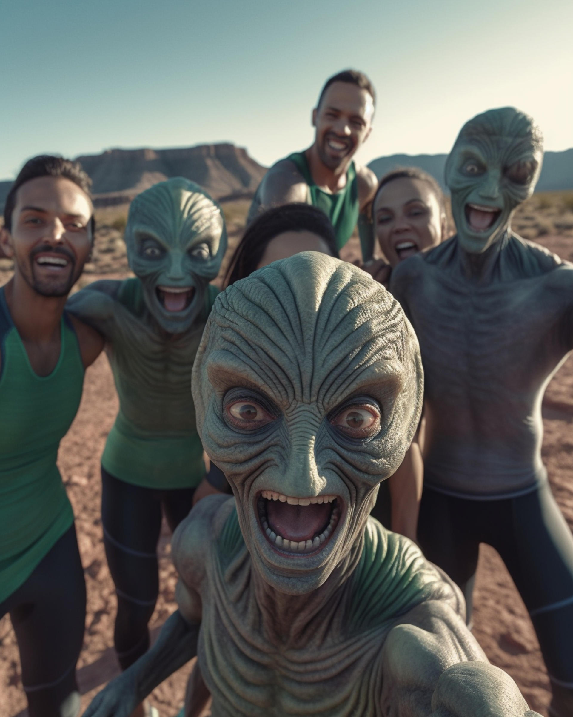 Team Alien Alien Team Selfie: Cosmic Runners by ScottMeade on DeviantArt