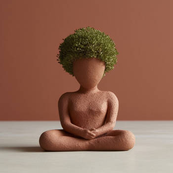 YogaChia: Terracotta Pet of Balance and Harmony