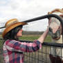 The horse and the girl.