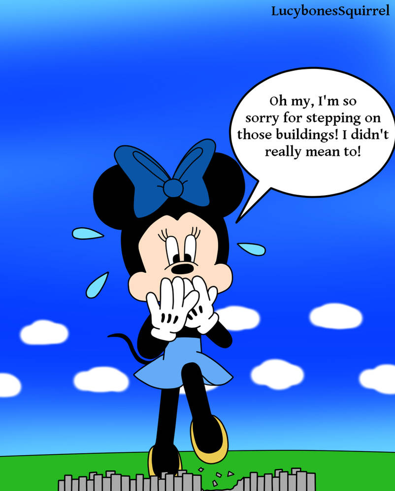 Minnie's stepping accident by ConkerGuru on DeviantArt