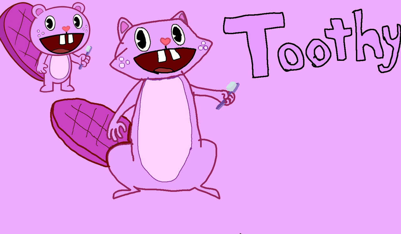 Toothy the bucktoothed beaver