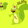 Nutty the candy crazy squirrel