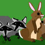 Woodland animals all chatting