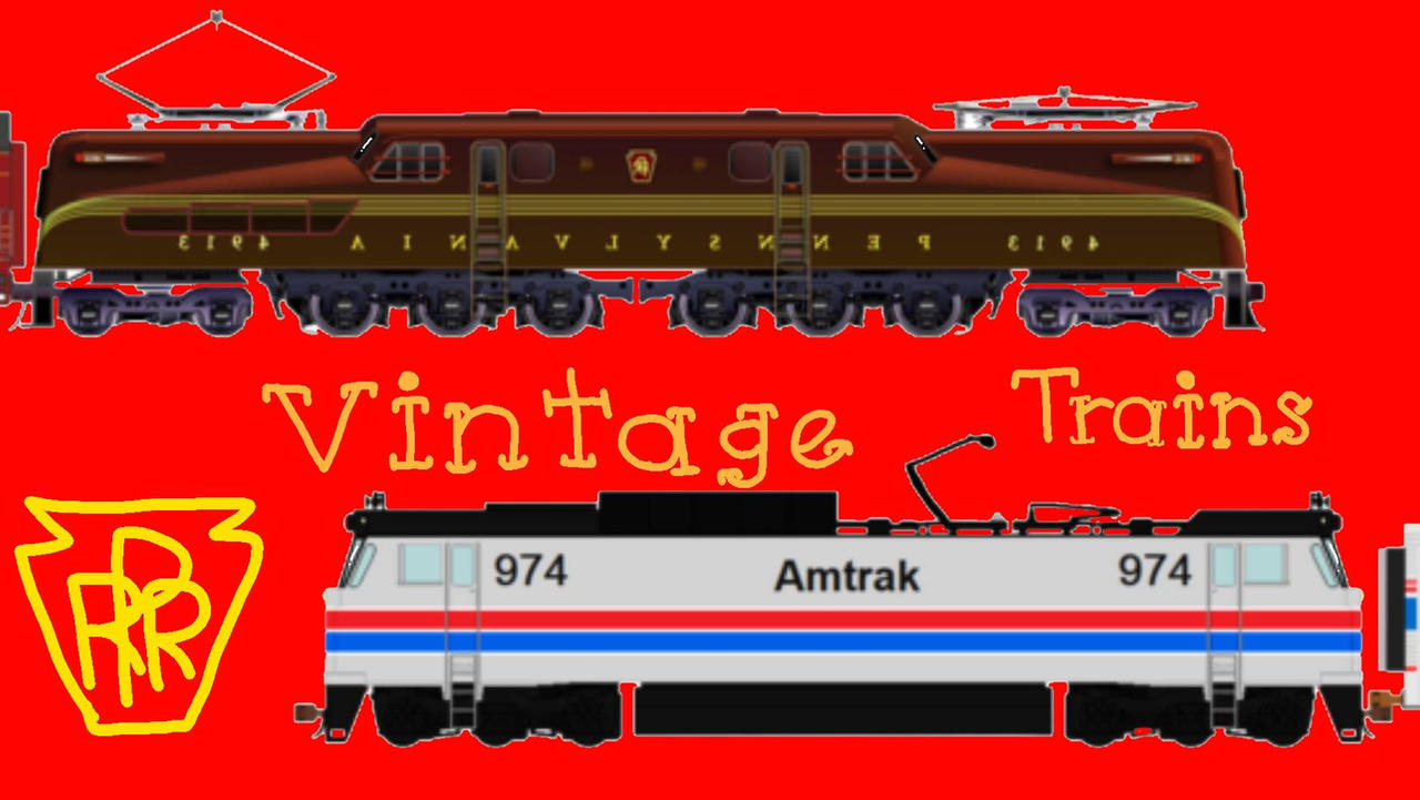 Vintage trains in Northeast corridor