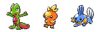 GSC-Style Hoenn Starters