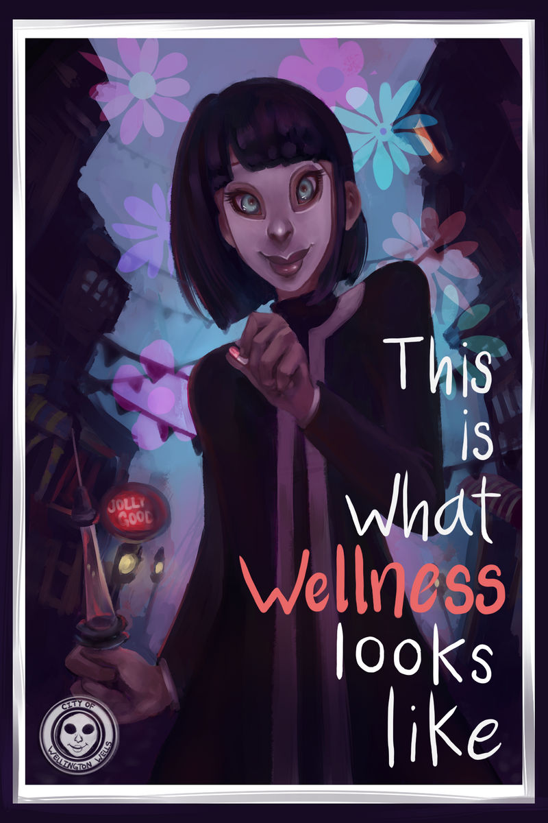 We Happy Few Postcard by Krystal-Johnson-Art